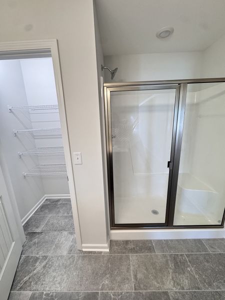 5' shower and linen closet 5' shower and linen closet