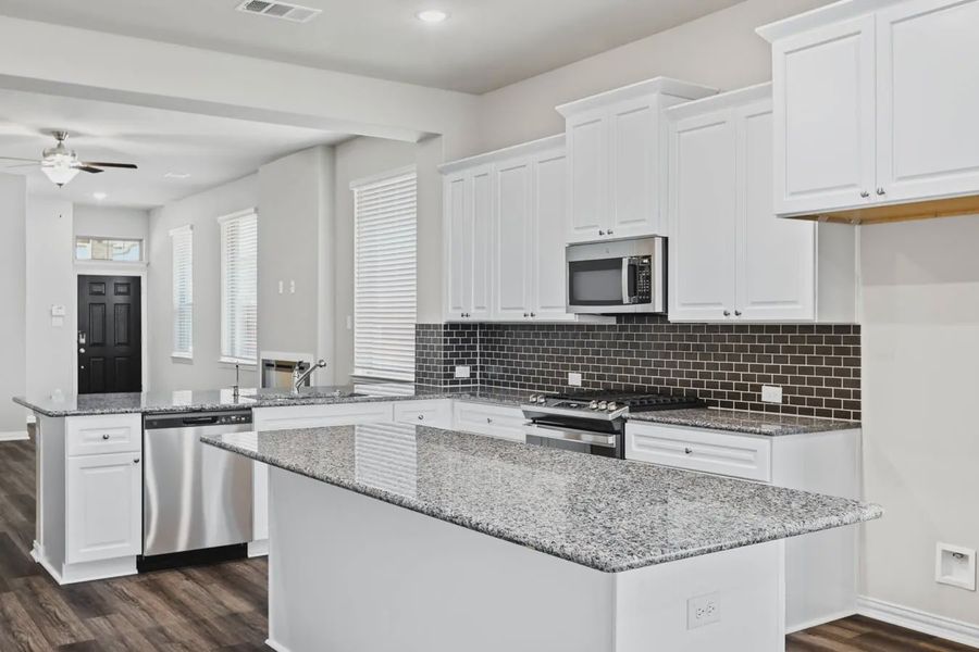 Representative furnished interior of a home built from the Ann Arbor by Chesmar Homes in Heartland 40's, Heartland (Image 9).