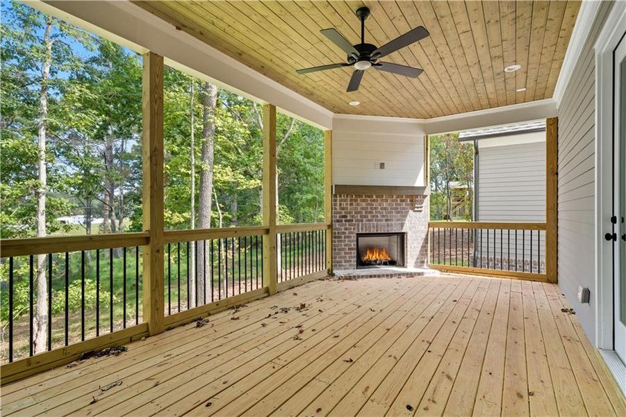 Exterior details and patio area of a home in , Canton (Image 2).
