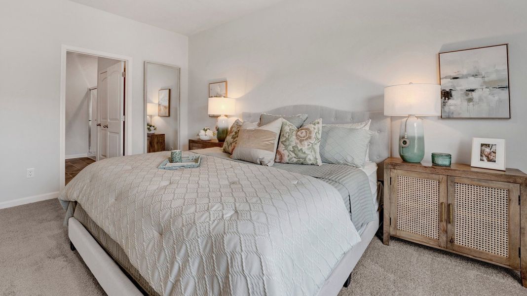 Representative furnished interior of a home built from the DOVER by D.R. Horton in Riverwood Gardens, Oakland (Image 16).