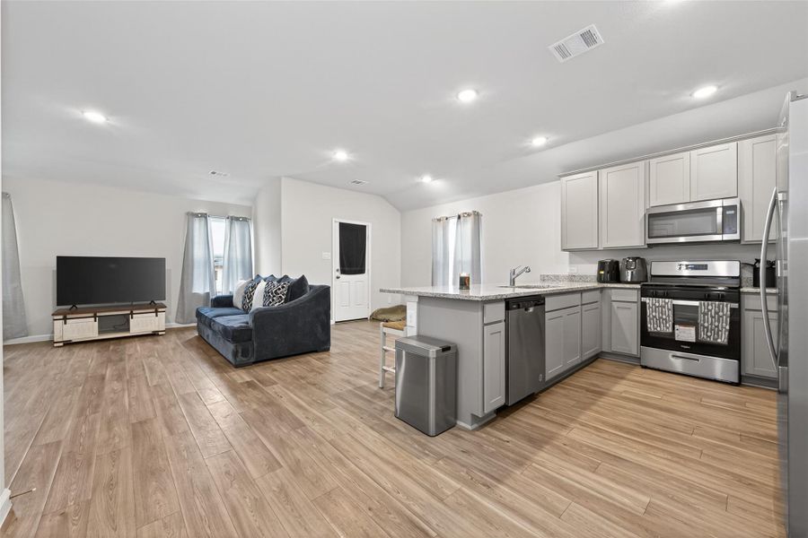 Furnished interior view inside a new home in The Villages at Westpointe, Dayton (Image 10). Furnished interior view inside a new home in The Villages at Westpointe, Dayton (Image 10).