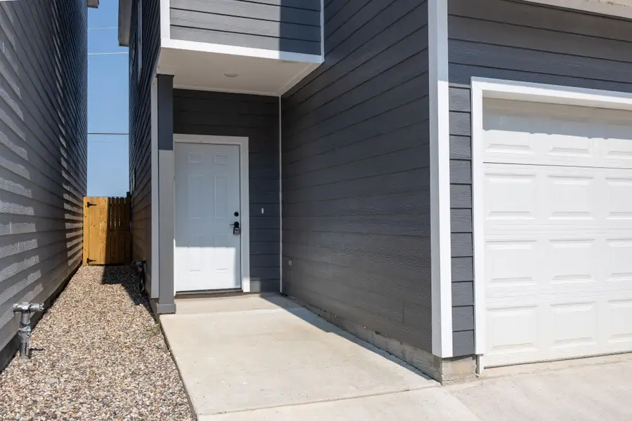 Exterior details and patio area of a home in , Spring (Image 4). Exterior details and patio area of a home in , Spring (Image 4).