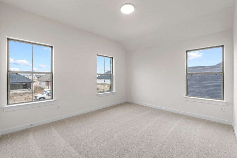 Bedroom in the Pearl home plan by Trophy Signature Homes – REPRESENTATIVE PHOTO Bedroom in the Pearl home plan by Trophy Signature Homes – REPRESENTATIVE PHOTO