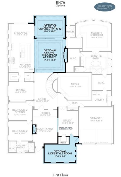 2D floor plan layout for the Legend by Landon Homes in Fields Reserve - 70's, Frisco, TX (Image 3). 2D floor plan layout for the Legend by Landon Homes in Fields Reserve - 70's, Frisco, TX (Image 3).