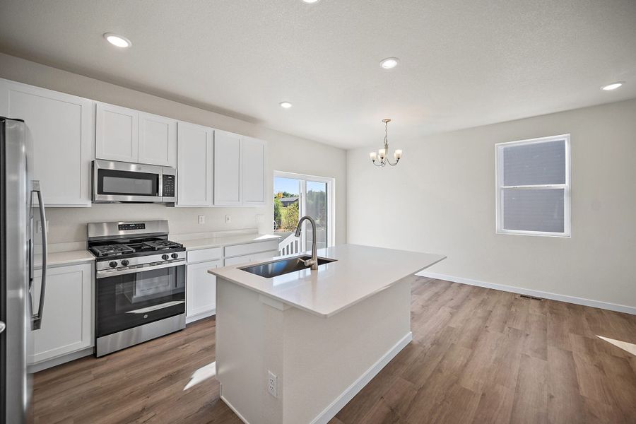 Furnished interior view inside a new home in Aspen Ranch, Fountain (Image 7).