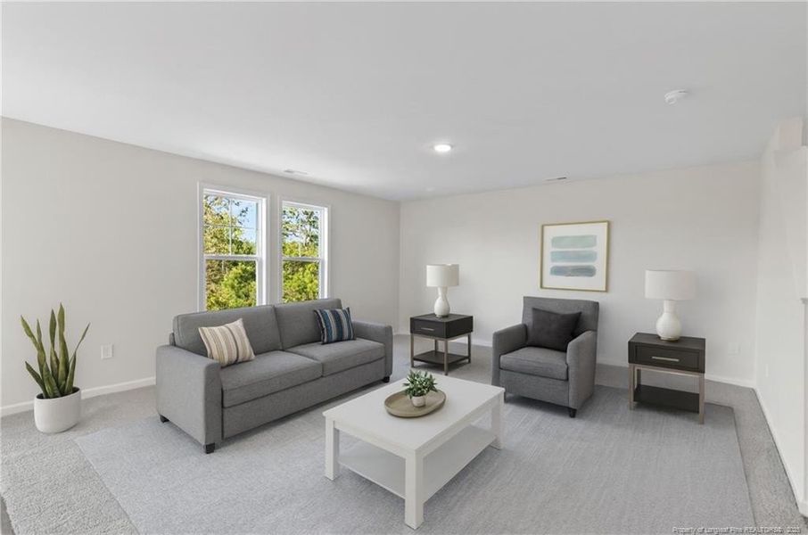 Living Room - Virtually Satged