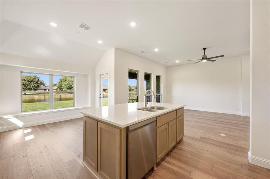 Furnished interior view inside a new home in Abe's Landing, Granbury (Image 11).