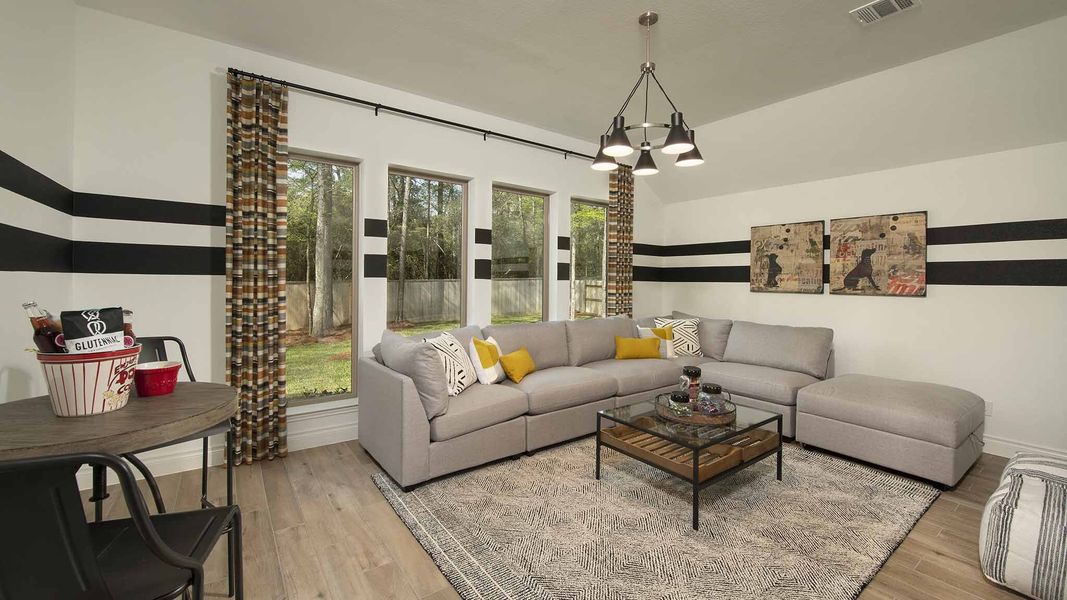 Furnished interior view inside a new home in Valencia, Manvel (Image 11). Furnished interior view inside a new home in Valencia, Manvel (Image 11).