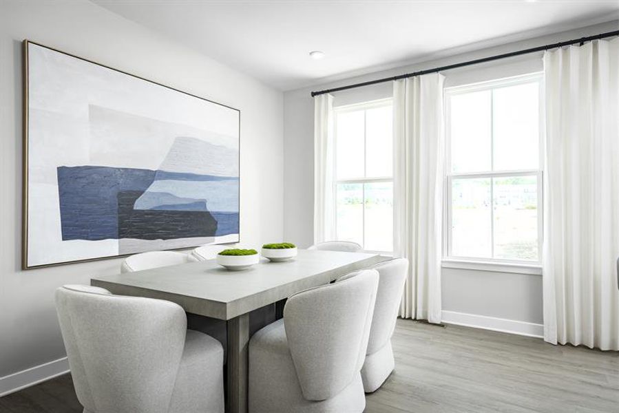 Furnished interior view inside a new home in Moore Farm Townhomes, Indian Trail (Image 7).
