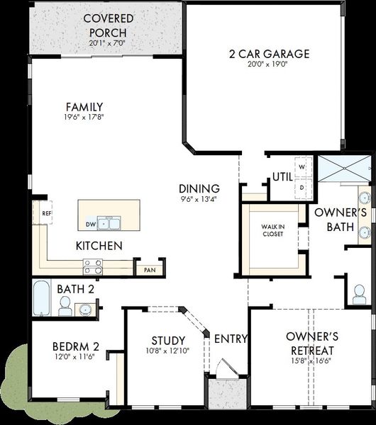 2D floor plan layout of this home in Nexton – Midtown – The Garden Collection, Summerville, SC (Image 2). 2D floor plan layout of this home in Nexton – Midtown – The Garden Collection, Summerville, SC (Image 2).
