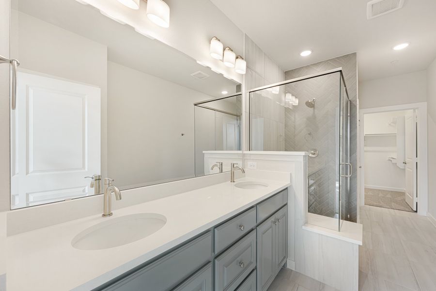 Furnished interior view inside a new home in Cottonwood Creek, Rowlett (Image 36).