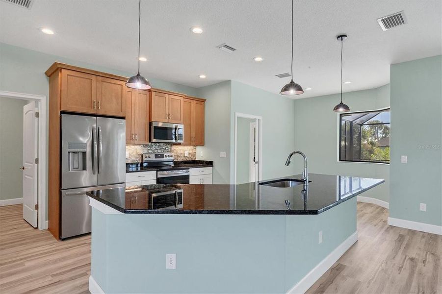 Large Island with Granite