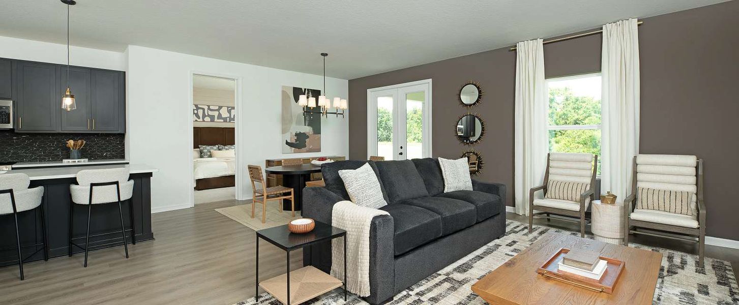 Representative furnished interior of a home built from the Badland by Ashton Woods in Catamaran Cove Traditional, Rockledge (Image 8).