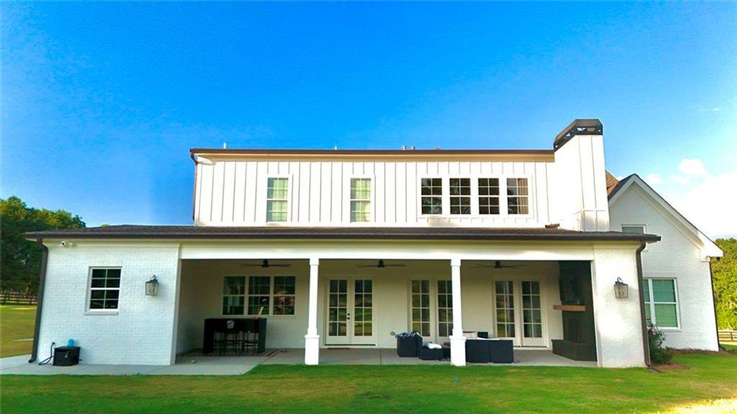 Exterior details and patio area of a home in , Bishop (Image 46). Exterior details and patio area of a home in , Bishop (Image 46).