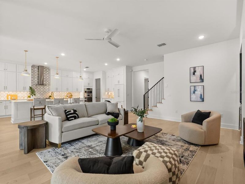Furnished interior view inside a new home in , Orlando (Image 56).