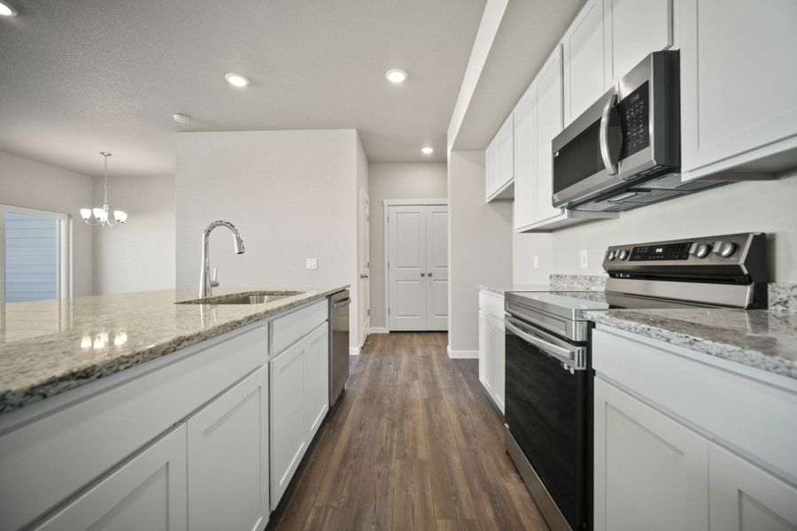 Representative furnished interior of a home built from the Palmer by View Homes in Aspen Meadows – Townhomes, Colorado Springs (Image 13).
