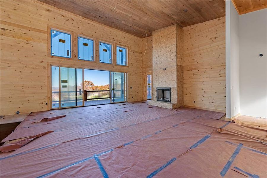 In-progress construction of a new home in , Blue Ridge, GA (Image 23).