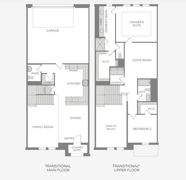 2D floor plan layout for the Austin by CB JENI Homes in Hazelwood, Frisco, TX (Image 3). 2D floor plan layout for the Austin by CB JENI Homes in Hazelwood, Frisco, TX (Image 3).