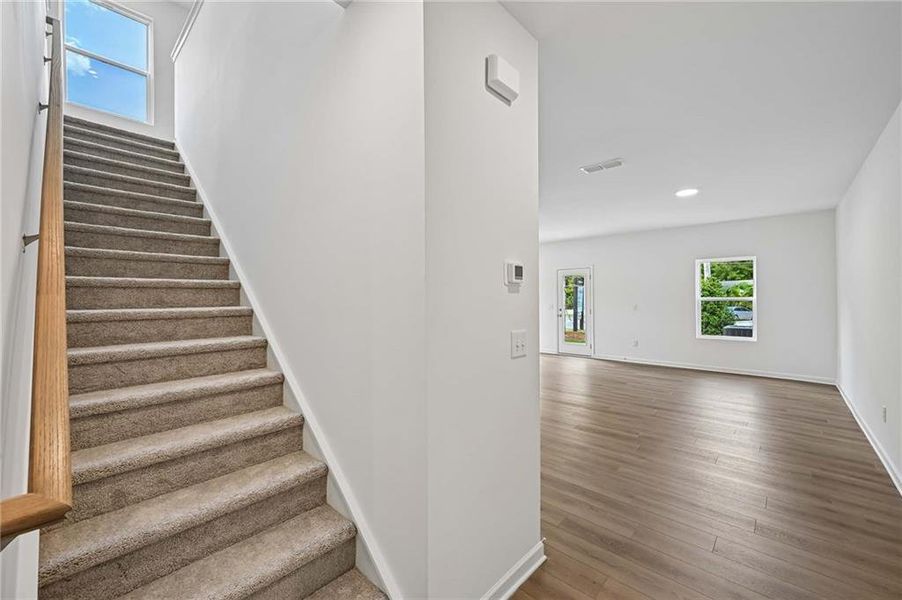 Spacious, unfurnished interior of a new home in Leydenview, Mableton (Image 19). Spacious, unfurnished interior of a new home in Leydenview, Mableton (Image 19).