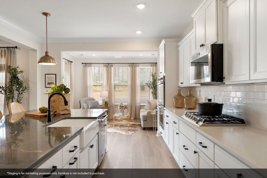 Furnished interior view inside a new home in Foxhall Landing, Easley (Image 13). Furnished interior view inside a new home in Foxhall Landing, Easley (Image 13).