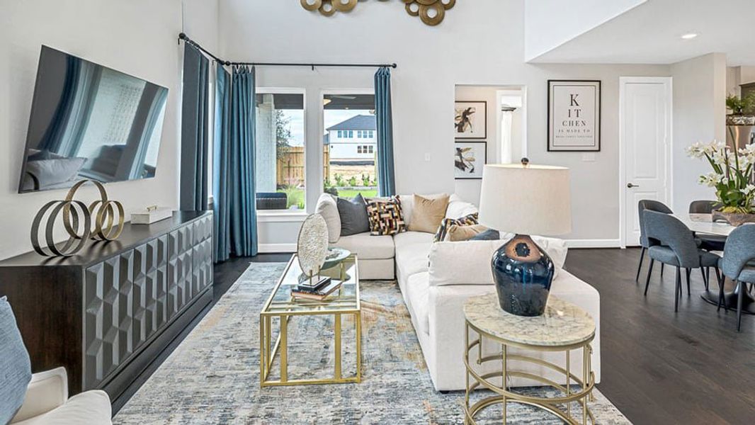 Furnished interior view inside a new home in Avalon at Cypress, Cypress (Image 13).