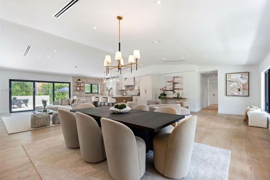 Furnished interior view inside a new home in , Coral Gables (Image 7). Furnished interior view inside a new home in , Coral Gables (Image 7).