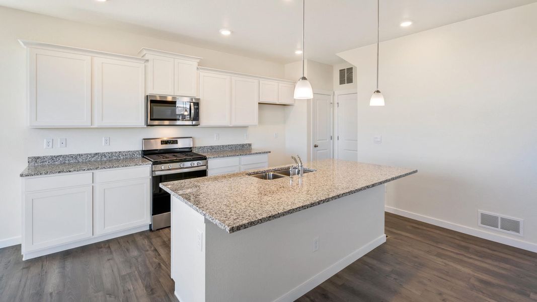 Furnished interior view inside a new home in The Ridge at Lorson Ranch, Colorado Springs (Image 6).
