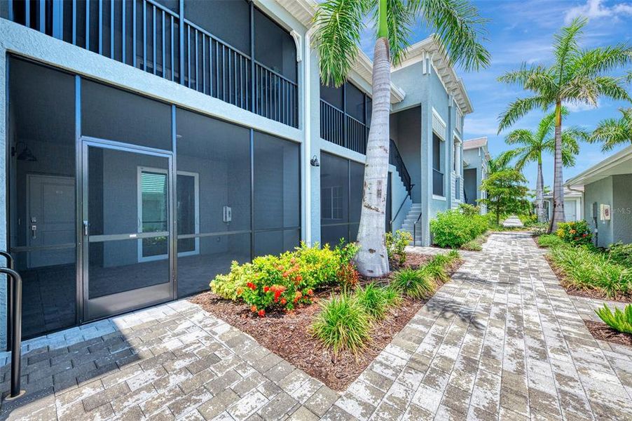Exterior details and patio area of a home in Wellen Park Golf & Country Club, Venice (Image 24).