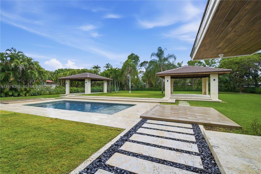 Exterior details and patio area of a home in , Miami (Image 4).