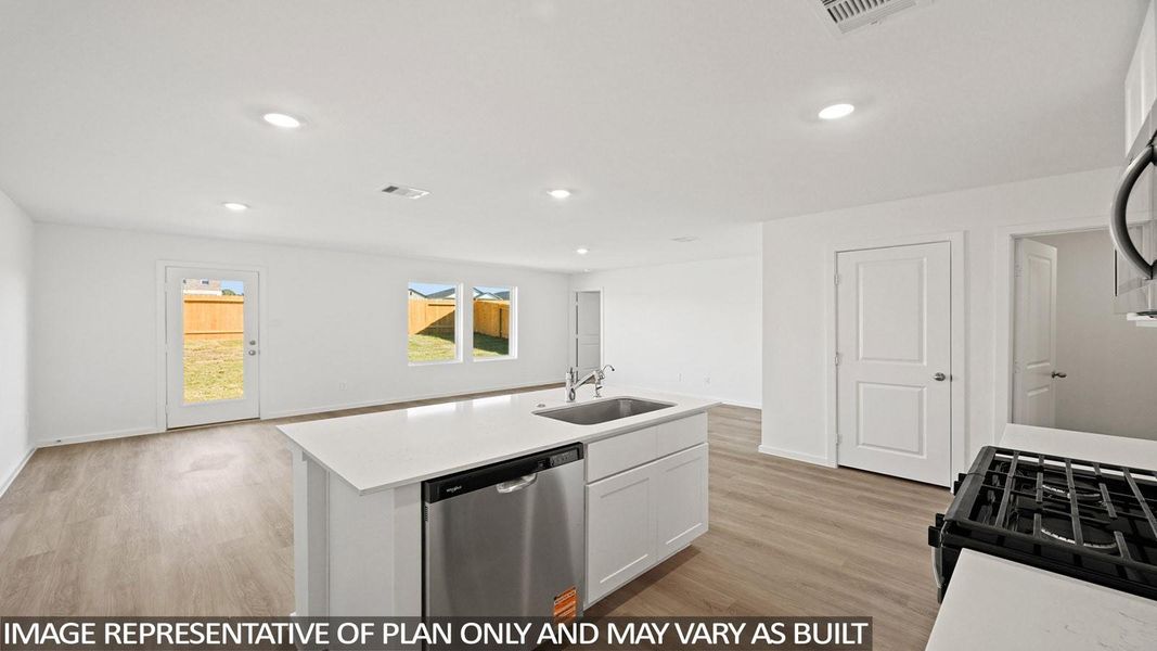 Furnished interior view inside a new home in The Canopies, Splendora (Image 3).