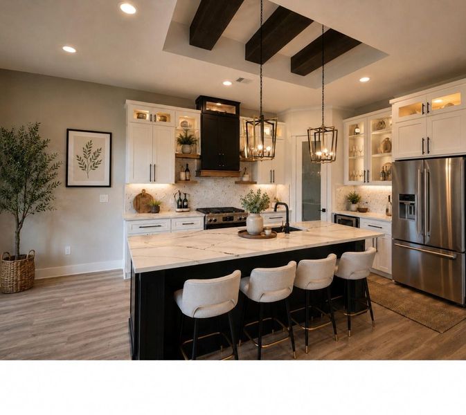 Furnished interior view inside a new home in , Pasadena (Image 10).