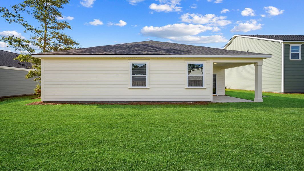Exterior details and patio area of a home in Laurel Grove, Guyton (Image 26).
