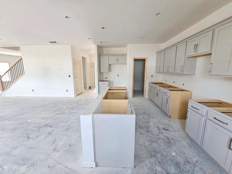 Kitchen featuring Milan Collection Finishes Construction Progress Kitchen featuring Milan Collection Finishes Construction Progress