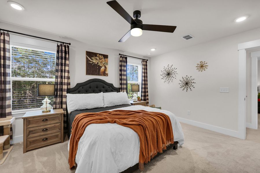 Furnished interior view inside a new home in Jasmine Point at Lakes of Cane Bay, Summerville (Image 17).
