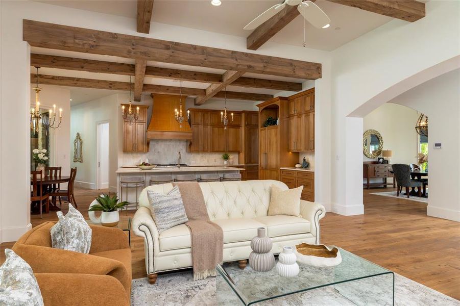 Open concept living/dining/kitchen Open concept living/dining/kitchen