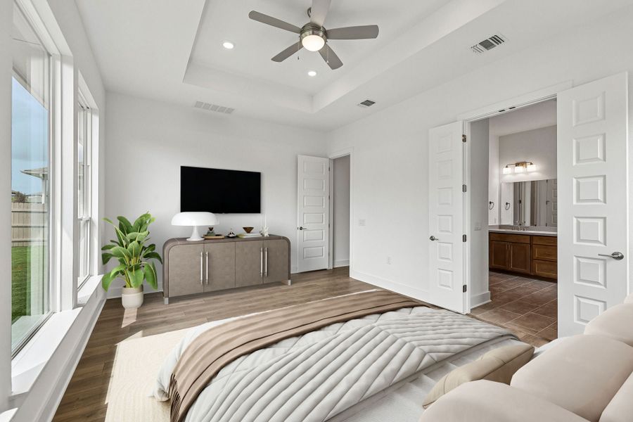 Representative furnished interior of a home built from the McNeil by Taylor Morrison in Silverleaf, Cedar Creek (Image 27). Representative furnished interior of a home built from the McNeil by Taylor Morrison in Silverleaf, Cedar Creek (Image 27).