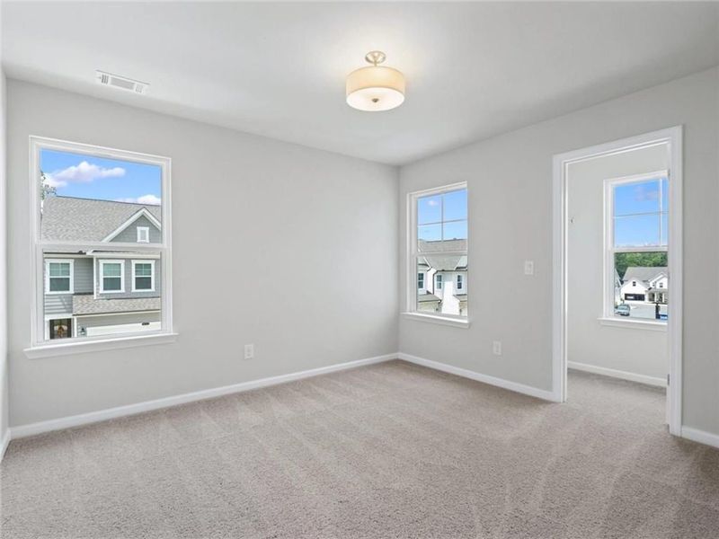 Spacious, unfurnished interior of a new home in Lake Shore, Winder (Image 27). Spacious, unfurnished interior of a new home in Lake Shore, Winder (Image 27).