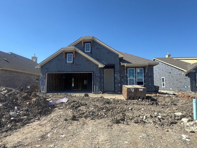 In-progress construction of a new home in Cedar Ridge Estates, Anna, TX (Image 3).