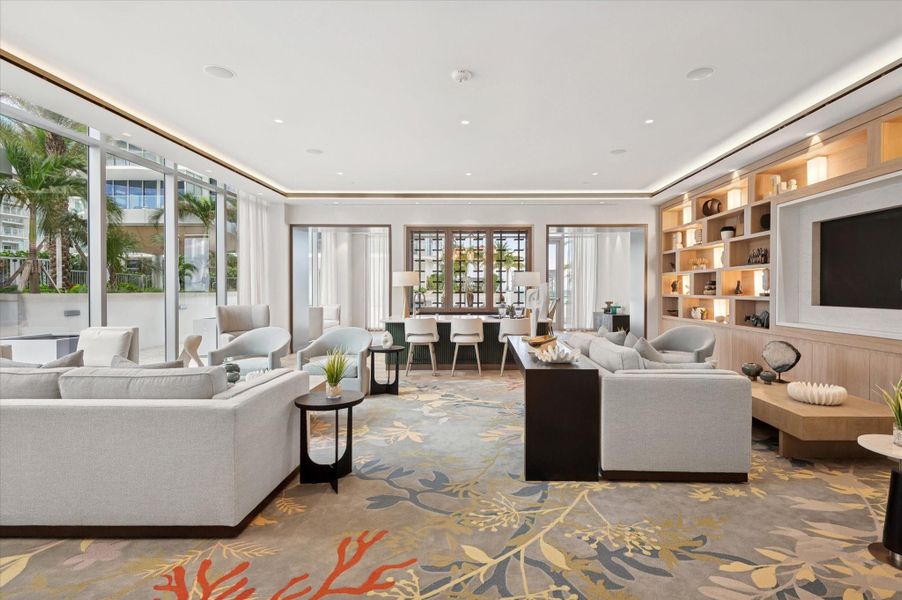 Furnished interior view inside a new home in , Fort Lauderdale (Image 7).