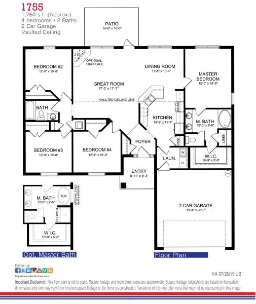 1755 FLOORPLAN 1755 FLOORPLAN