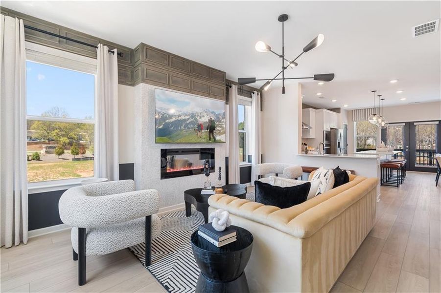Furnished interior view inside a new home in Daybreak, Newnan (Image 30).