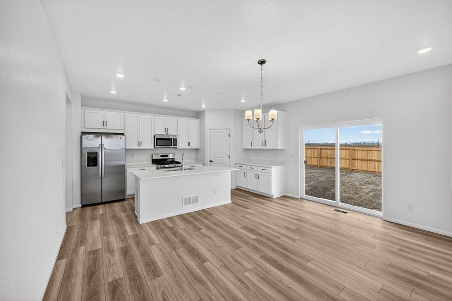Furnished interior view inside a new home in Lake Bluff, Greeley (Image 3).