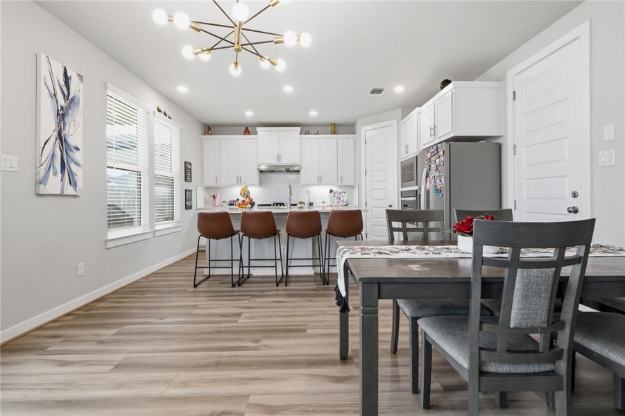 Furnished interior view inside a new home in University Heights, Round Rock (Image 8).