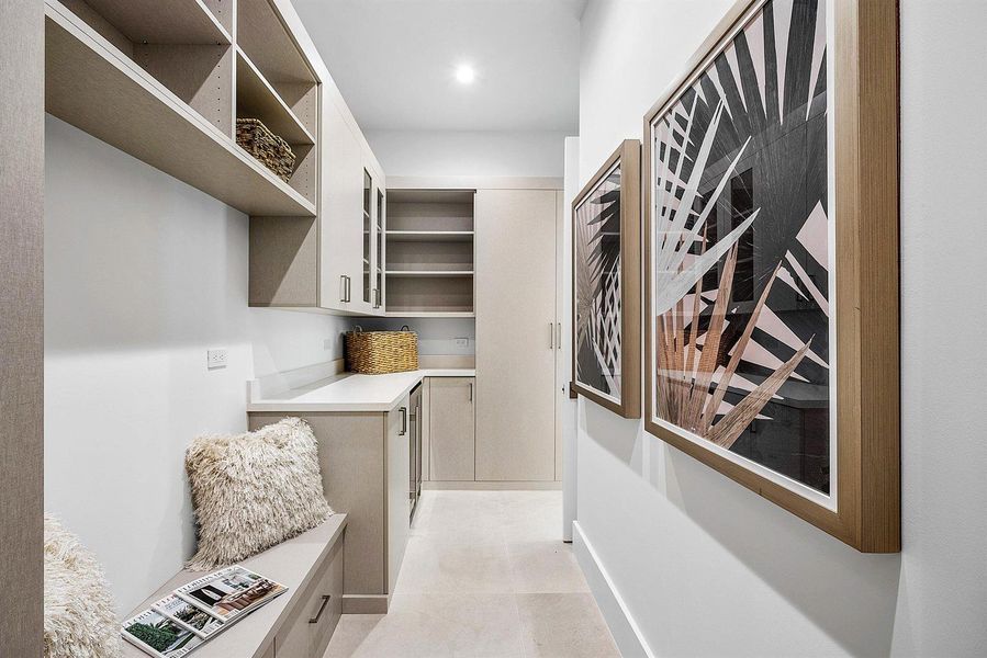 Pantry for ample storage Pantry for ample storage