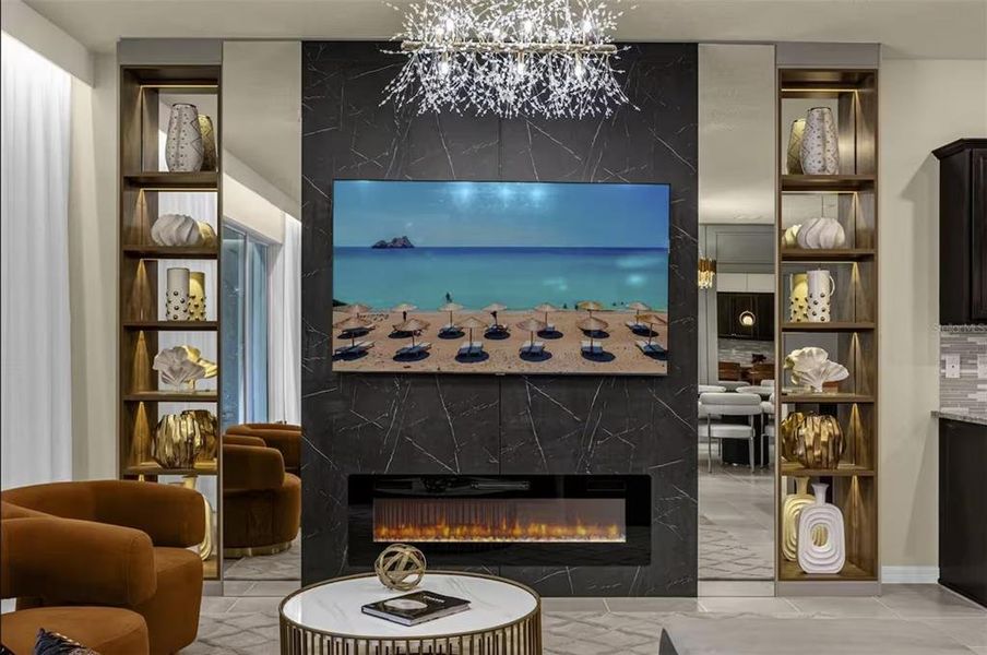 Furnished interior view inside a new home in , Davenport (Image 40).