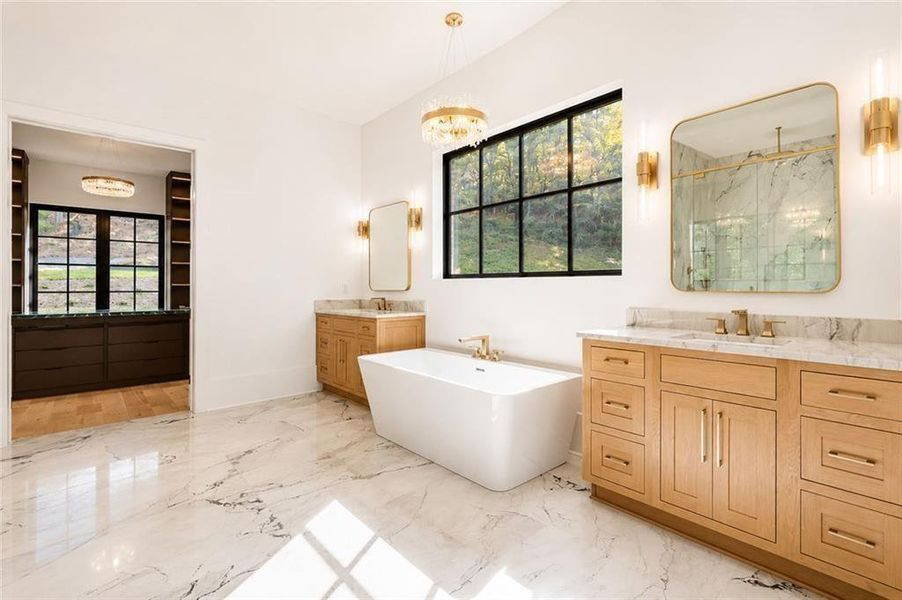Furnished interior view inside a new home in , Alpharetta (Image 68).
