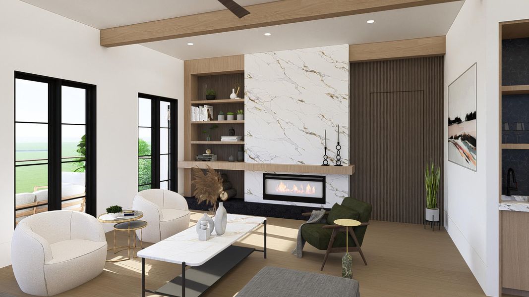 Furnished interior view inside a new home in , Charleston (Image 11).