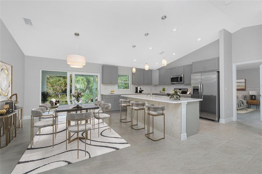 Furnished interior view inside a new home in , North Port (Image 4). Furnished interior view inside a new home in , North Port (Image 4).