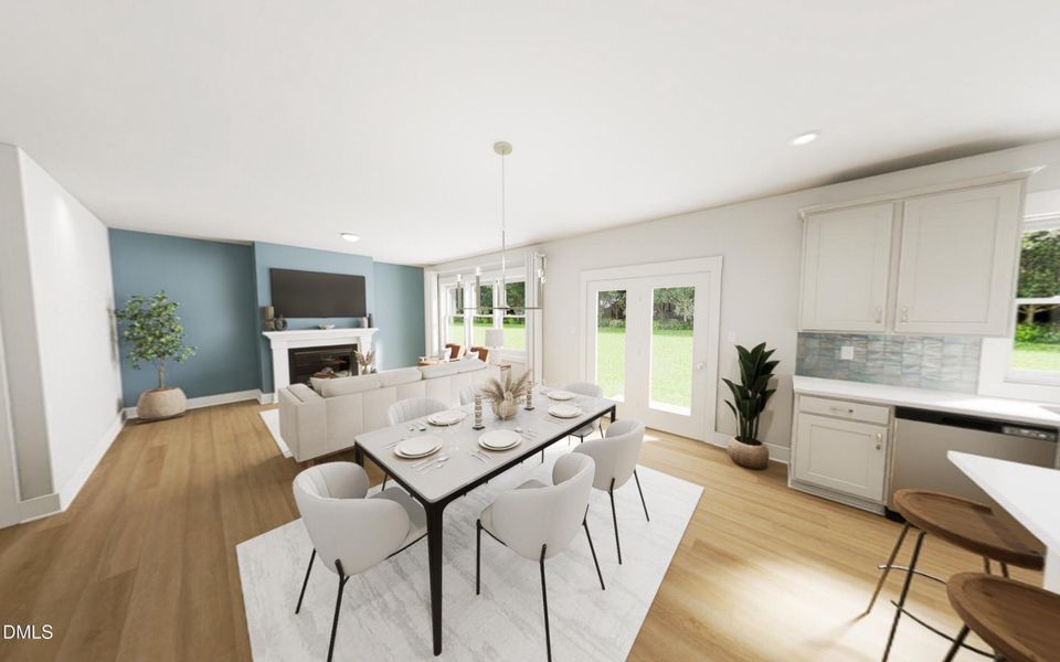 Living: Dining Rendering