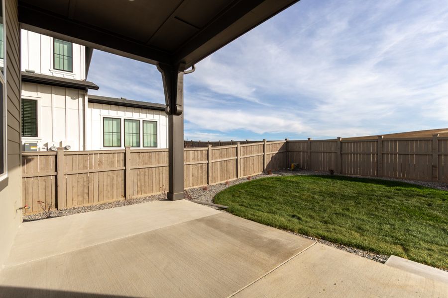 Exterior details and patio area of a home in Westerly, Erie (Image 29). Exterior details and patio area of a home in Westerly, Erie (Image 29).